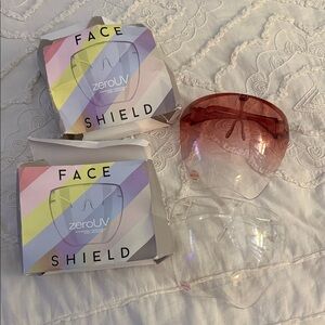 Red and Clear Face Shield